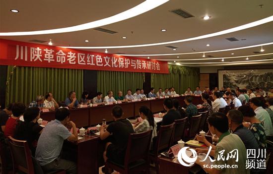 川陕革命老区红色文化保护与传承研讨会。（王军 摄）